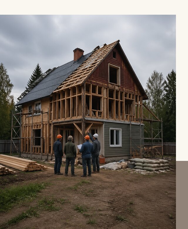 Реконструкция дачного дома в Стрежевом под ключ с проектом