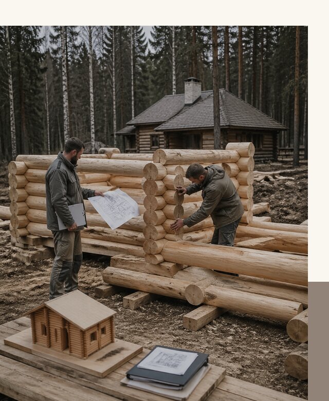 Проектирование и строительство домов из бревна в Стрежевом